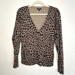 192. Apt. 9 Animal Print Sweater Top
